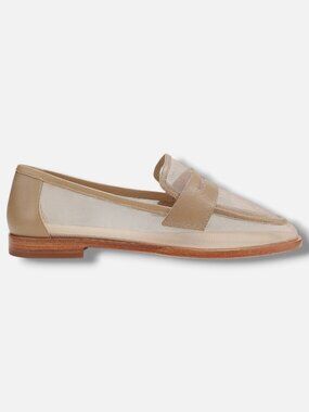 22élevé Women's Brown Mesh Penny Loafers Shoe Size 40.5